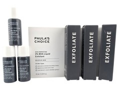 3x Paula’s Choice Exfoliate 2% BHA Liquid Exfoliant Salicylic 10ml Each Travel