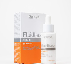 Genové Fluidbase Rederm 8% AHA Glycolic Acid Gel 30ml Skin Renewal, Damaged Box