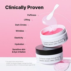 The Peptide Collagen Hydrogel Eye Patch (60 patches) -DEPUFFS UNDER-EYE BAGS IN-