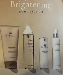 Le Mieux Brightening Home Care Kit Face Set w/ Cleanser Serum Moisturizer