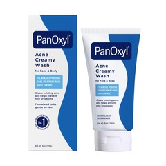 PanOxyl Antimicrobial Acne Creamy Wash, 4% Benzoyl 6 Ounce (Pack of 1),