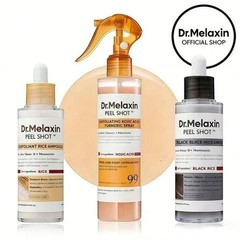 NEW Dr. Melaxin Peel Shot 3-Piece Exfoliant Set Rice & Black Rice Skincare