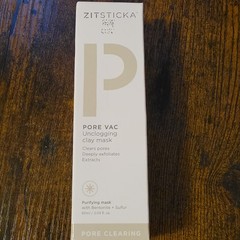 ZitSticka Pore Vac Pore Clearing Clay Face Mask Bentonite Sulfur SA 60ml