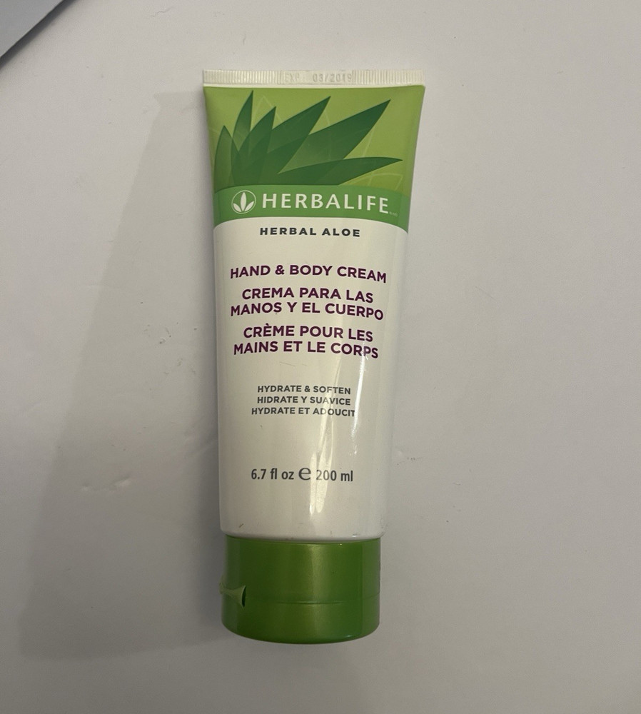 Herbalife Herbal Aloe Hydrating Hand & Body Cream Aloe & Shea Paraben-Free 6.7