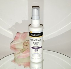 Neutrogena Ultra Sheer Face Mist Broad Spectrum SPF 55 Sunscreen Spray 3.4oz