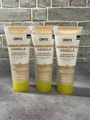 ONYX Sandalwood Vanilla Hydrating Body Lotion & Serum Duo 7oz 208ml (x3)