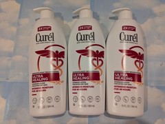 LOT (3) CUREL ULTRA HEALING INTENSIVE LOTION EXTRA DRY SKIN 13 FL OZ