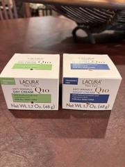 Set of 2 LACURA Q10 Anti-Wrinkle Face Day & Night Cream MADE IN GERMANY NEW SEAL