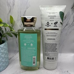 2 NEW BATH & BODY WORKS WHITE TEA & SAGE BODY CREAM & SHOWER GEL DISCONTINUED