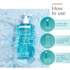 Avène Cleanance Face & Body Gel: Acne-Targeting Cleanser for All Ages, 27oz