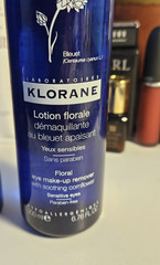 KLORANE Floral Eye Make-Up Remover Lotion w/Soothing Cornflower 6.76 Fl. oz
