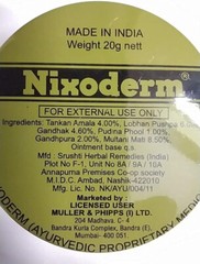 5 x Nixoderm Cream 20g For Skin Problems Eczema Ringworm Blemishes & Pimples