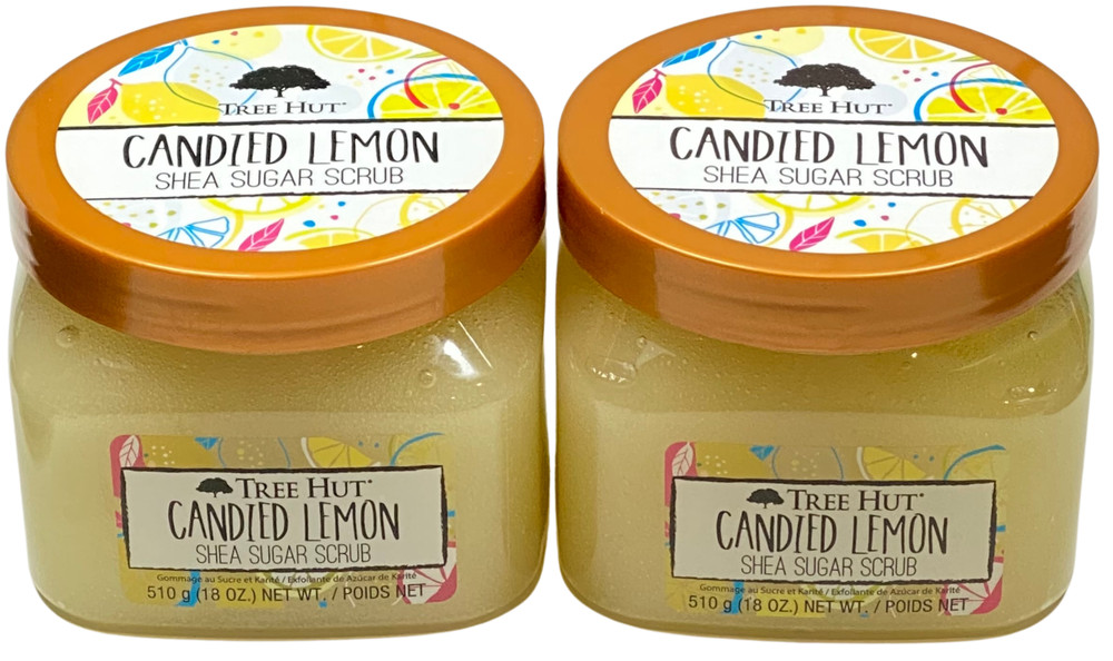 Tree Hut Shea Sugar Scrub, Candied Lemon, (NEW) ( 2 PACK)
