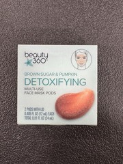 Beauty 360 Brown Sugar & Pumpkin Detoxifying Face Mask Pods