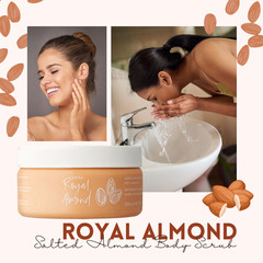 Jafra Royal Almond Salted Almond Body Scrub Vitamin E 200g 7.05 oz