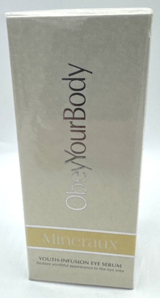 Mineraux Obey Your Body Youth Infusion Eye Serum NIB Made In Spain Paraben Free
