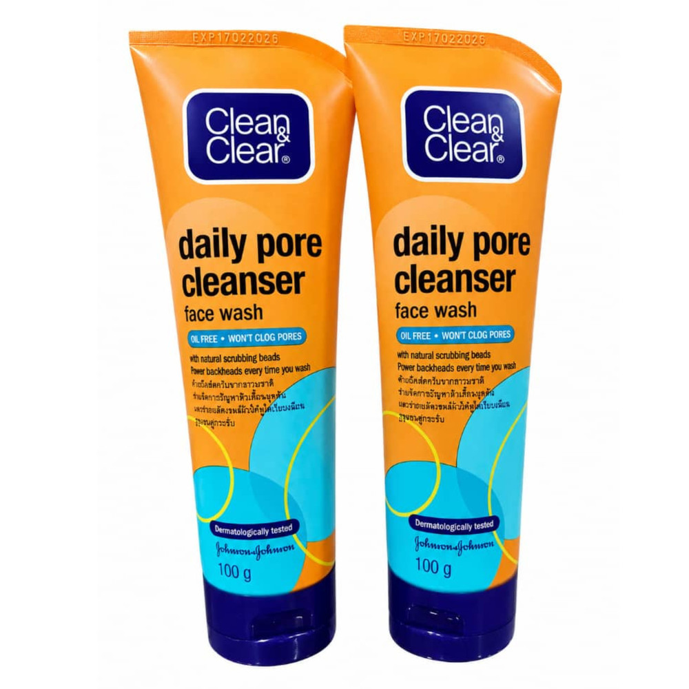 2X Clean & Clear Deep Action Daily Pore Facial Cleanser(100g)Skin Care Face Wash