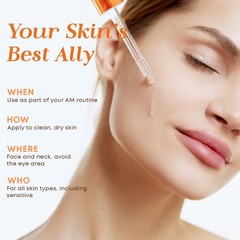Glow Elixir Vitamin C Serum for Face with Collagen – Fine Lines & Wrinkles
