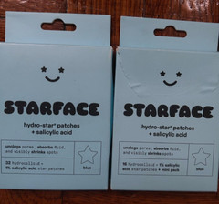 2 Starface Hydro-Star + Salicylic Acid Pimple Patches 64 Stars Lot Of 2***