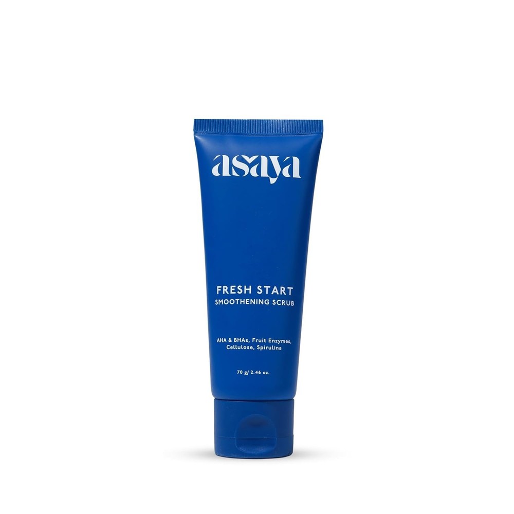 Asaya Fresh Start Smoothening Scrub | Face Exfoliator for Instant Glow-Up | 70gm