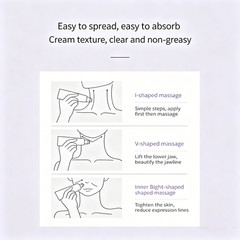 Fullerene Collagen Magec Neck Cream Firming Tightening with Roller 50g