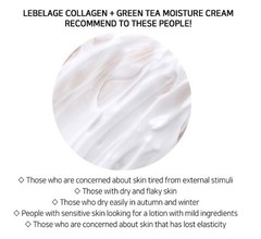 LEBELAGE Collagen + Green Tea Moisture Cream 60ml Elasticity Hydrating Cream NEW