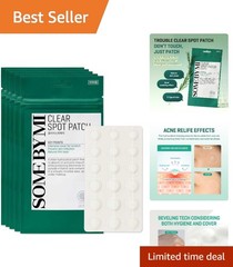 Korean 30 Days Miracle Clear Spot Patch – 90 Counts, 2 Sizes for All Skin Types