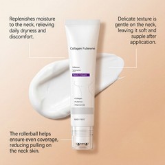 Fullerene Collagen Magec Neck Cream Firming Tightening with Roller 50g
