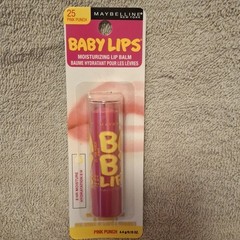 Maybelline New York Baby Lips Lip Balm 25 Pink Punch SPF 20 Vitamin E 0.15 oz