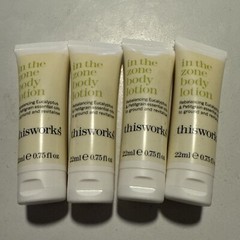 4 thisworks In The Zone Body Lotion – 0.75 Oz. Eucalyptus – Essential Oils