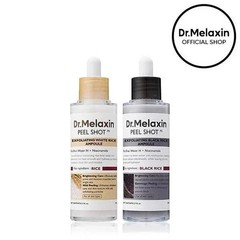 Exfoliating Glow Shot Peel White and Black Rice Ampoule Duo Soft Dr.Melaxin Aci1