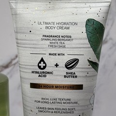 2 NEW BATH & BODY WORKS WHITE TEA & SAGE BODY CREAM & SHOWER GEL DISCONTINUED