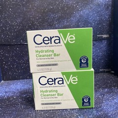 2-Pack CeraVe Hydrating Cleansing Bar Face & Body Normal to Dry Skin 4.5oz