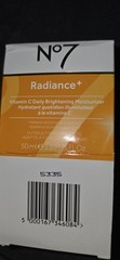 No7 Radiance+ Vitamin C Daily Brightening Face Moisturizer Cream 1.69 fl oz