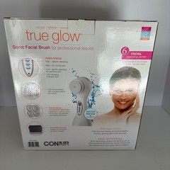 Conair True Glow Sonic Facial Brush Kit Waterproof Rechargeable SFB4CST New