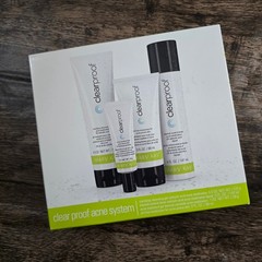 MARY KAY Clear Proof Acne System Unisex 4pc Set White New Salicylic Acid Benzoyl