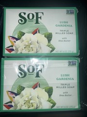 South Of France Oval Bar Soap+Shea Butter Gardenia ,6Oz **2 BAR SOAPS**
