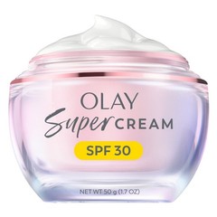 Olay Super Cream SPF 30 – 5-in-1 Moisturizer with Vitamin C & Peptides, 1.7oz