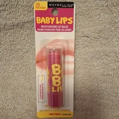 Maybelline New York Baby Lips Lip Balm 25 Pink Punch SPF 20 Vitamin E 0.15 oz