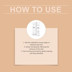 Fullerene Collagen Magec Neck Cream Firming Tightening with Roller 50g