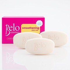 Belo Essentials Bar Smoothening Gently Exfoliates and Whitens Body 135g x 3 Bars