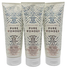 NEW Bath & Body Works Lot of 3 Bottles Pure Wonder Body Cream Lotion Shea 8 oz
