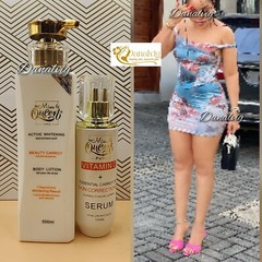 Miss & Queen Active Whitening Carrot Lotion 500ml & Body Correctional Serum 100m