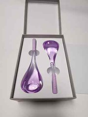 SEPHORA COLLECTION Facial Cooling Sticks ~ Purple Wands Glass Globes, New in Box